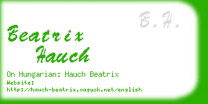 beatrix hauch business card